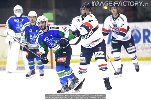 2019-12-14 Hockey Milano Bears-Chiavenna 5309 Gabriele Asinelli